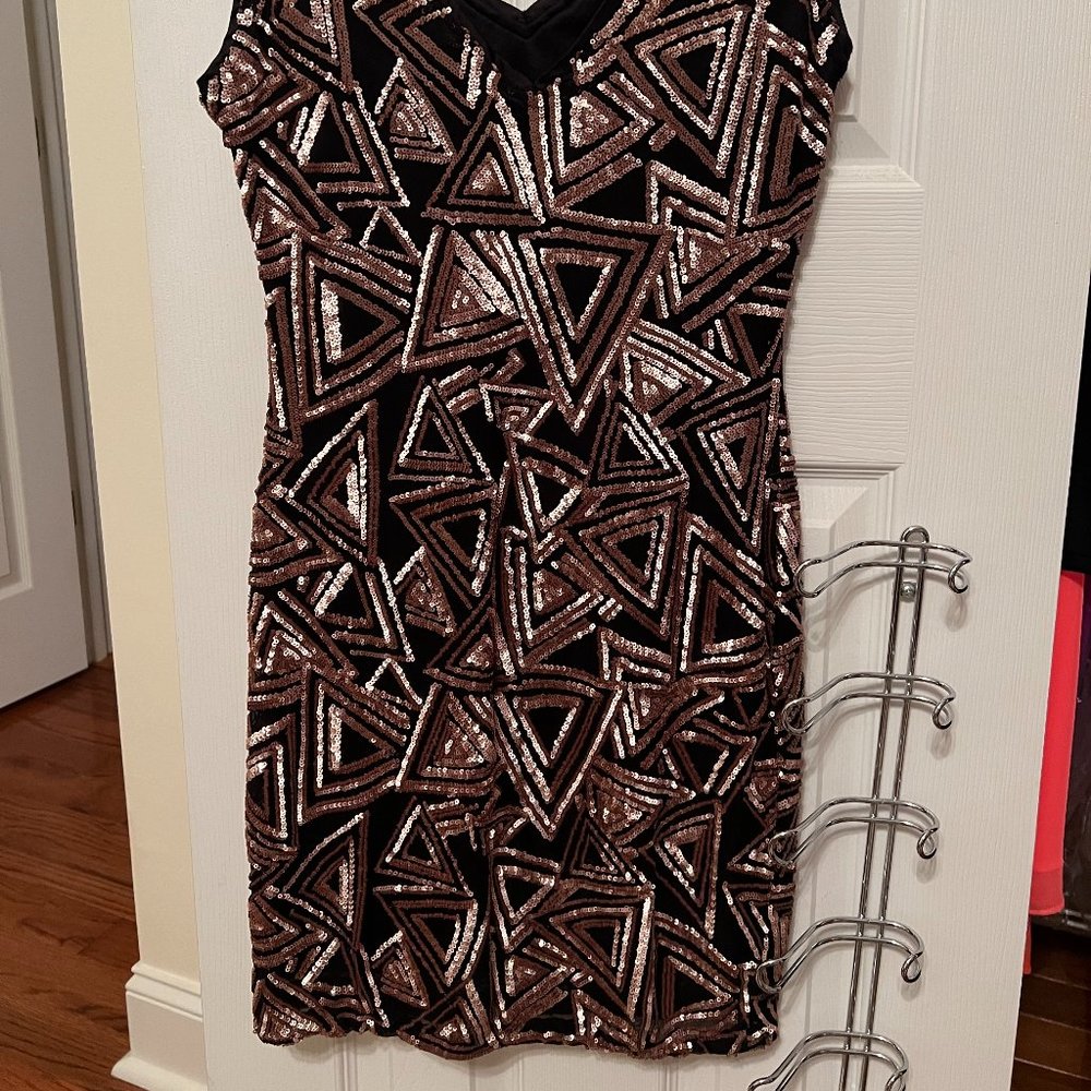 NWT Lucy Paris sequin cocktail party sheath dress size Medium - Picture 2 of 6